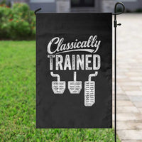 Classically Trained Manual Car Garden Flag Pedals Driving Humor