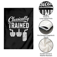 Classically Trained Manual Car Garden Flag Pedals Driving Humor