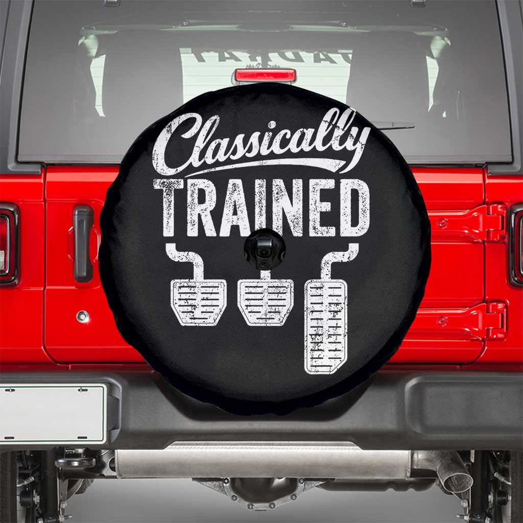 Classically Trained Manual Car Spare Tire Cover Pedals Driving Humor