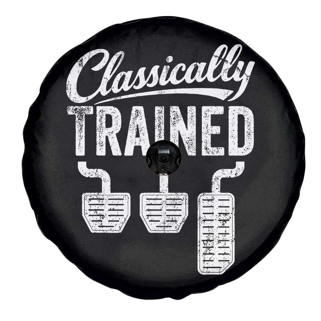 Classically Trained Manual Car Spare Tire Cover Pedals Driving Humor