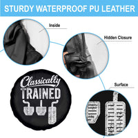 Classically Trained Manual Car Spare Tire Cover Pedals Driving Humor