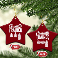 Classically Trained Manual Car Ceramic Ornament Pedals Driving Humor