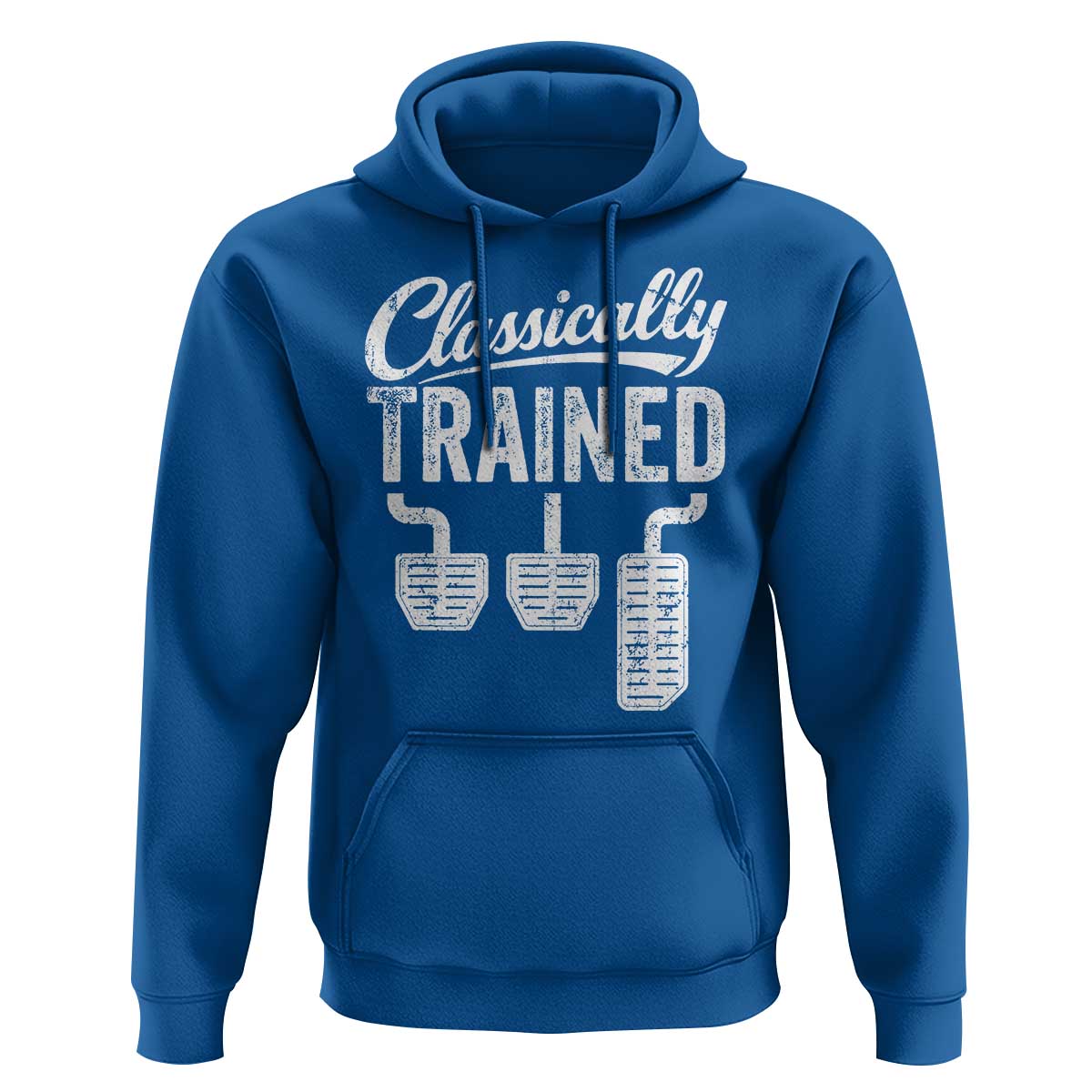 Classically Trained Manual Car Hoodie Pedals Driving Humor