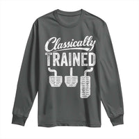 Classically Trained Manual Car Long Sleeve Shirt Pedals Driving Humor