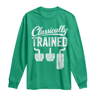Classically Trained Manual Car Long Sleeve Shirt Pedals Driving Humor