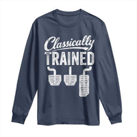 Classically Trained Manual Car Long Sleeve Shirt Pedals Driving Humor