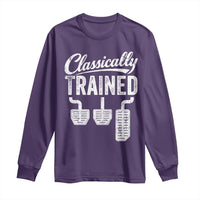 Classically Trained Manual Car Long Sleeve Shirt Pedals Driving Humor