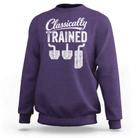 Classically Trained Manual Car Sweatshirt Pedals Driving Humor