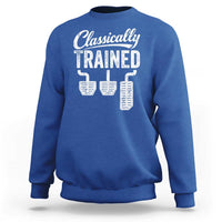 Classically Trained Manual Car Sweatshirt Pedals Driving Humor