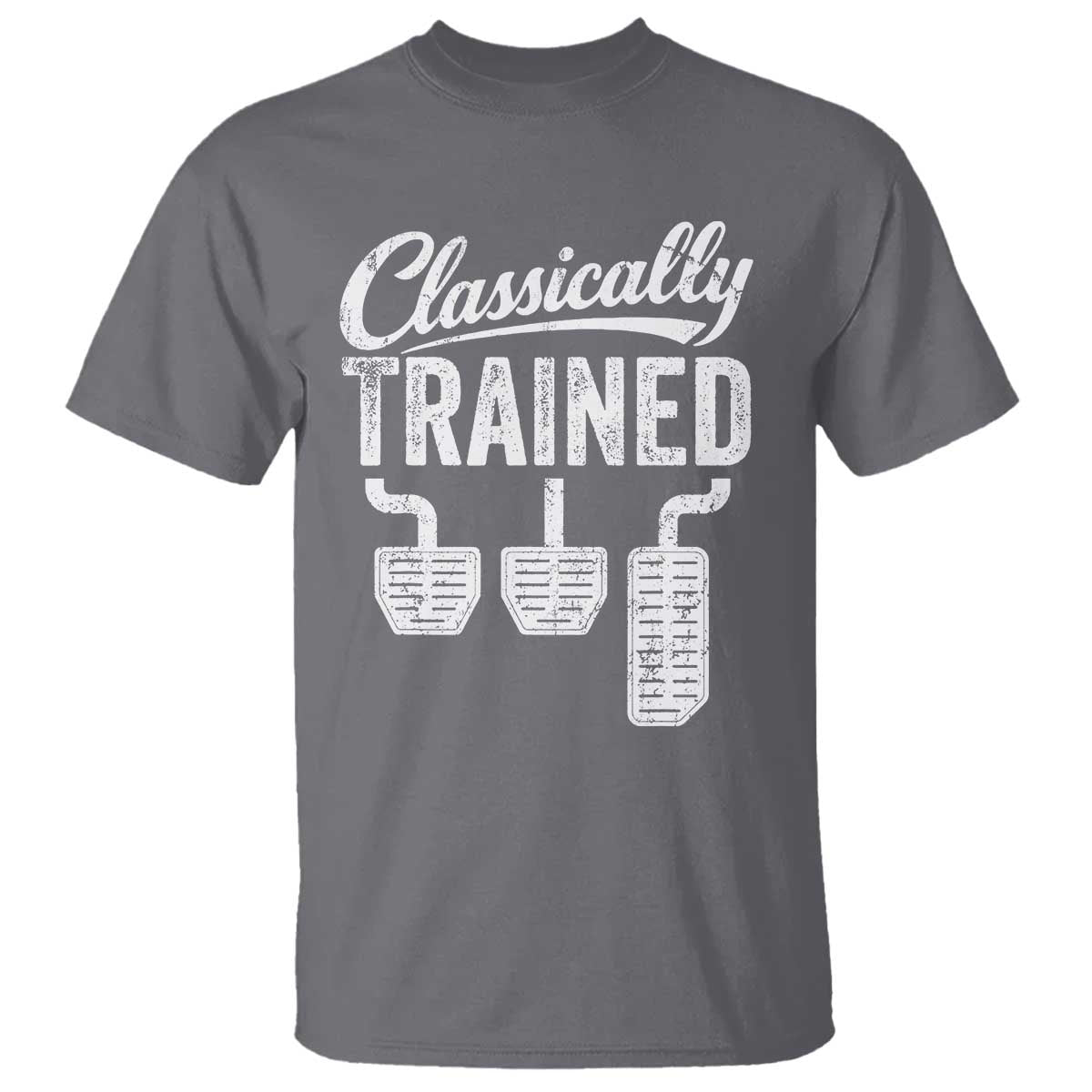 Classically Trained Manual Car T Shirt Pedals Driving Humor