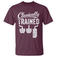 Classically Trained Manual Car T Shirt Pedals Driving Humor