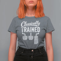 Classically Trained Manual Car T Shirt For Women Pedals Driving Humor