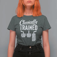 Classically Trained Manual Car T Shirt For Women Pedals Driving Humor