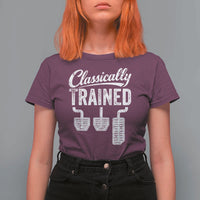 Classically Trained Manual Car T Shirt For Women Pedals Driving Humor