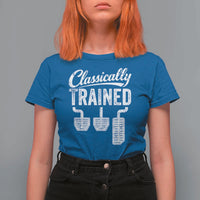 Classically Trained Manual Car T Shirt For Women Pedals Driving Humor