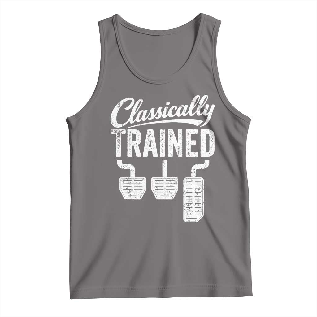 Classically Trained Manual Car Tank Top Pedals Driving Humor