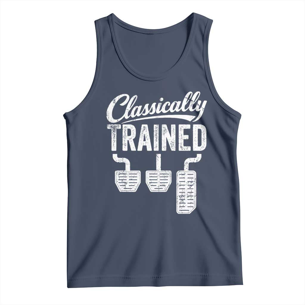 Classically Trained Manual Car Tank Top Pedals Driving Humor
