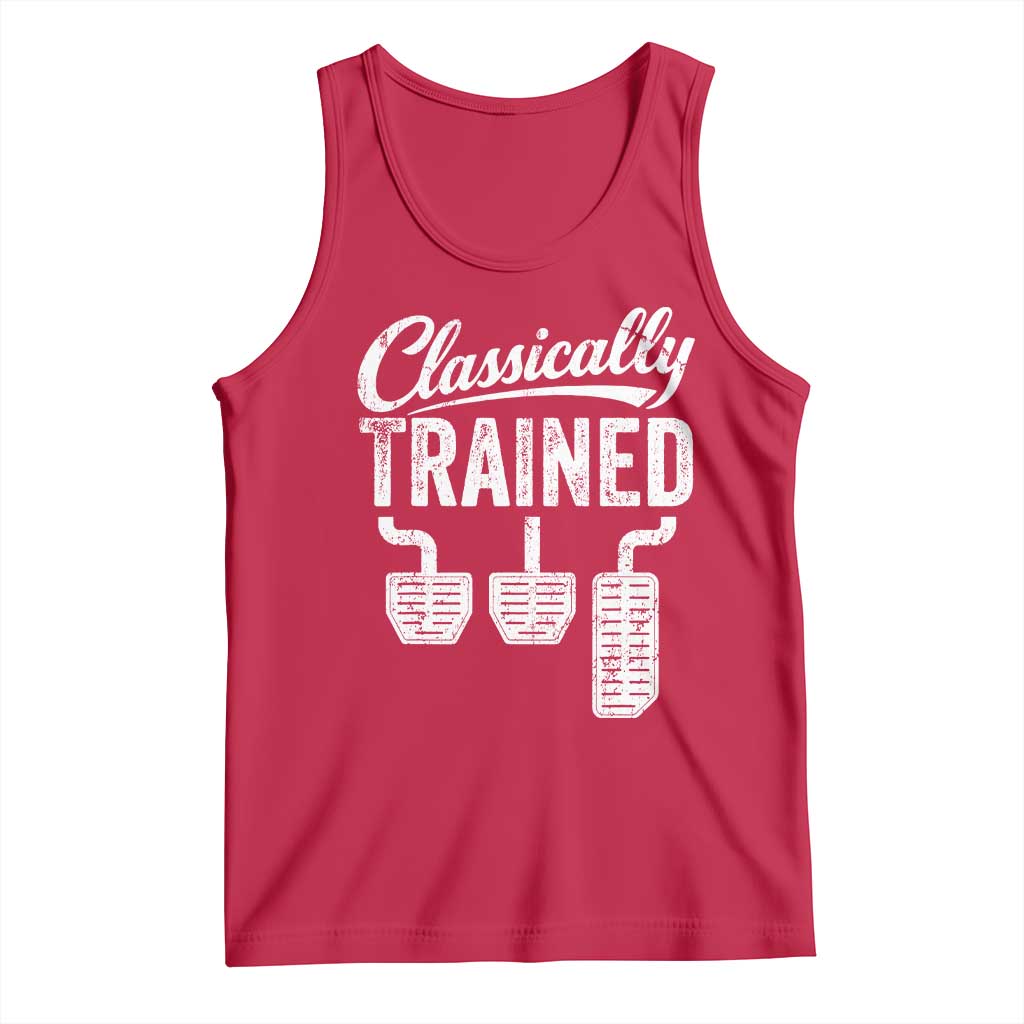 Classically Trained Manual Car Tank Top Pedals Driving Humor