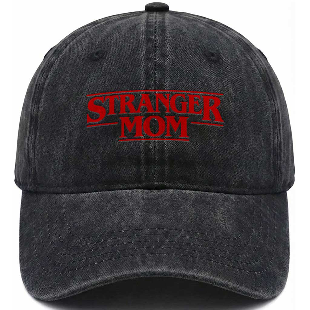 Stranger Mom Washed Cotton Baseball Cap Funny Mothers Day Movie Gift