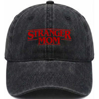 Stranger Mom Washed Cotton Baseball Cap Funny Mothers Day Movie Gift