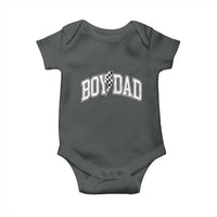 Boy Dad Lightning Bolt Checkered Varsity Son Daddy Baby Onesie