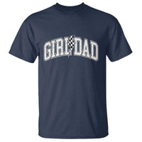 Girl Dad Lightning Bolt Checkered Varsity Daughter Daddy T Shirt