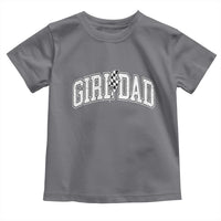 Girl Dad Lightning Bolt Checkered Varsity Daughter Daddy Toddler T Shirt