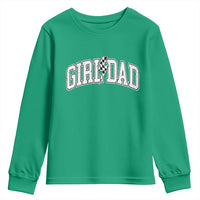 Girl Dad Lightning Bolt Checkered Varsity Daughter Daddy Youth Sweatshirt