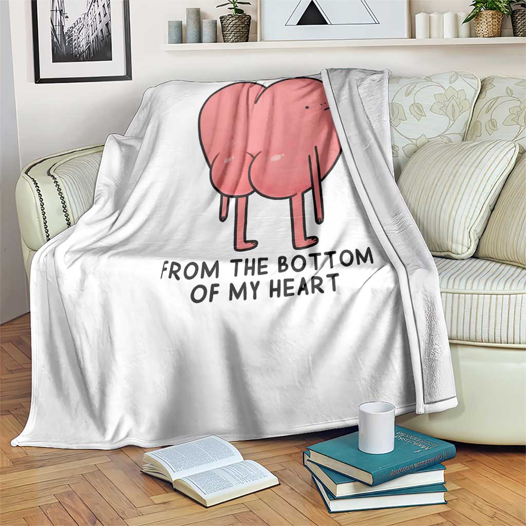 Dad I Love You From The Bottom Of My Heart Throw Blanket Fathers Day Gifts
