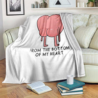 Dad I Love You From The Bottom Of My Heart Throw Blanket Fathers Day Gifts