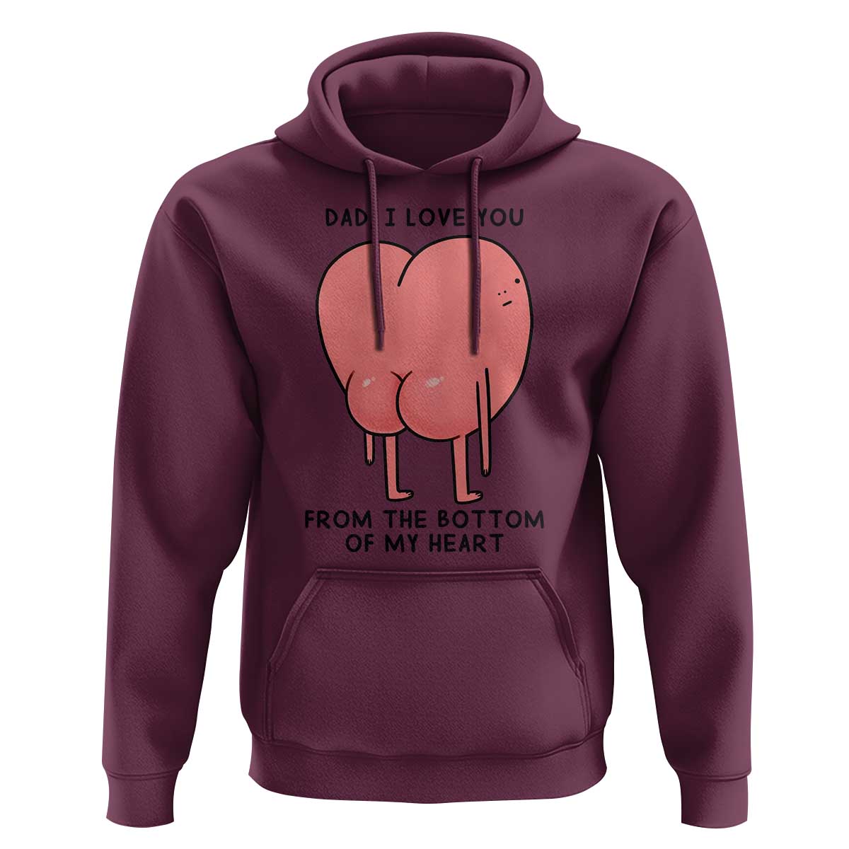 Dad I Love You From The Bottom Of My Heart Hoodie Fathers Day Gifts