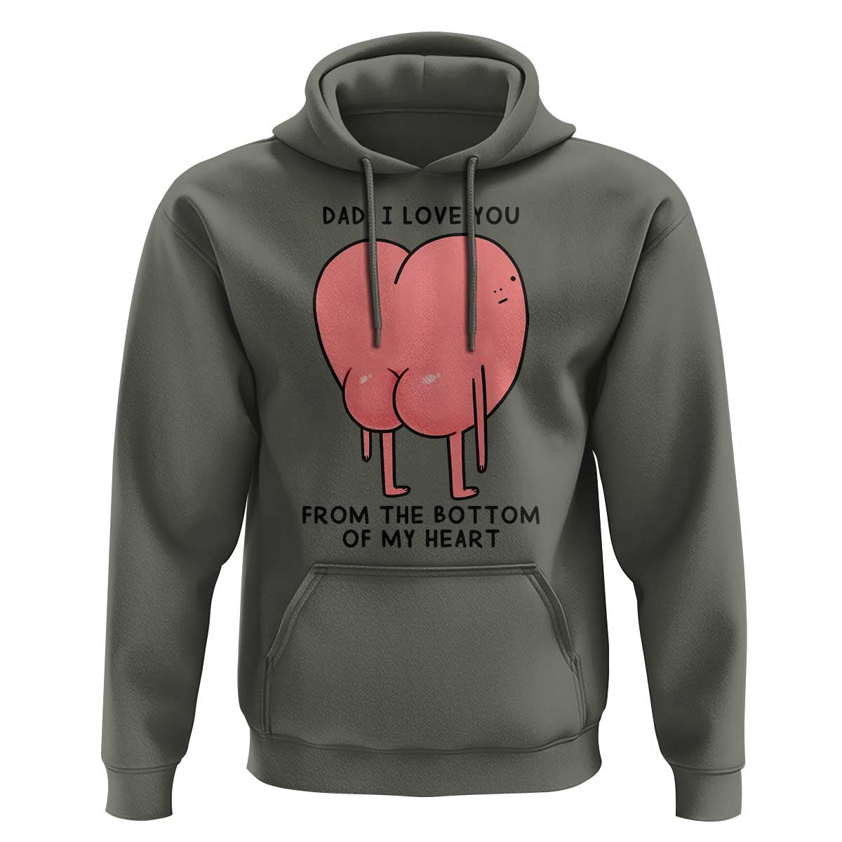 Dad I Love You From The Bottom Of My Heart Hoodie Fathers Day Gifts