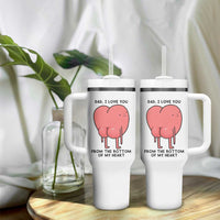 Dad I Love You From The Bottom Of My Heart Tumbler With Handle Fathers Day Gifts