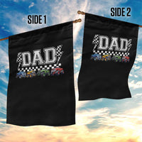Monster Truck Dad Garden Flag Funny Truck Daddy Checkered Father's Day