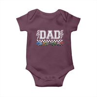 Monster Truck Dad Baby Onesie Funny Truck Daddy Checkered Father's Day