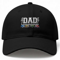 Monster Truck Dad Baseball Cap Funny Truck Daddy Checkered Father's Day