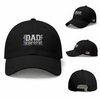 Monster Truck Dad Baseball Cap Funny Truck Daddy Checkered Father's Day