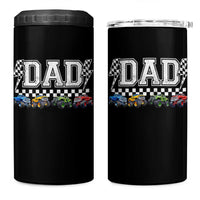Monster Truck Dad 4 in 1 Can Cooler Tumbler Funny Truck Daddy Checkered Father's Day