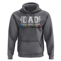 Monster Truck Dad Hoodie Funny Truck Daddy Checkered Father's Day