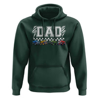 Monster Truck Dad Hoodie Funny Truck Daddy Checkered Father's Day