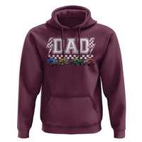 Monster Truck Dad Hoodie Funny Truck Daddy Checkered Father's Day