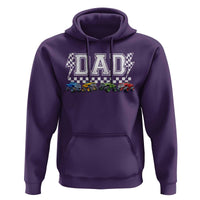 Monster Truck Dad Hoodie Funny Truck Daddy Checkered Father's Day