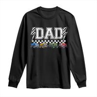 Monster Truck Dad Long Sleeve Shirt Funny Truck Daddy Checkered Father's Day