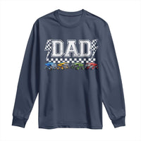 Monster Truck Dad Long Sleeve Shirt Funny Truck Daddy Checkered Father's Day