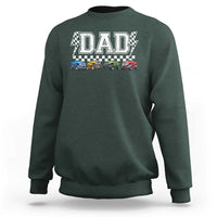 Monster Truck Dad Sweatshirt Funny Truck Daddy Checkered Father's Day
