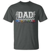Monster Truck Dad T Shirt Funny Truck Daddy Checkered Father's Day