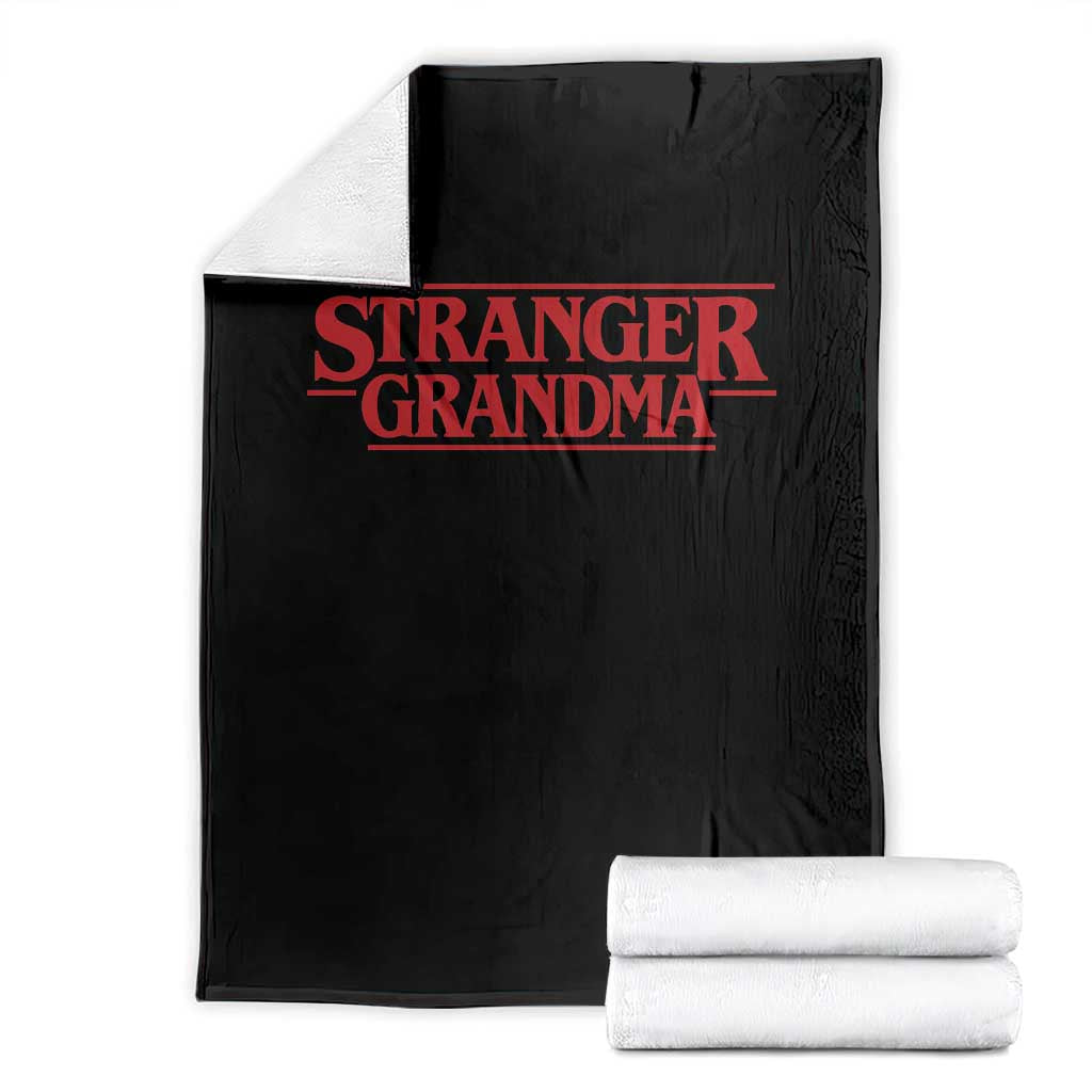 Stranger Grandma Throw Blanket Funny Grandmother Movie Gift