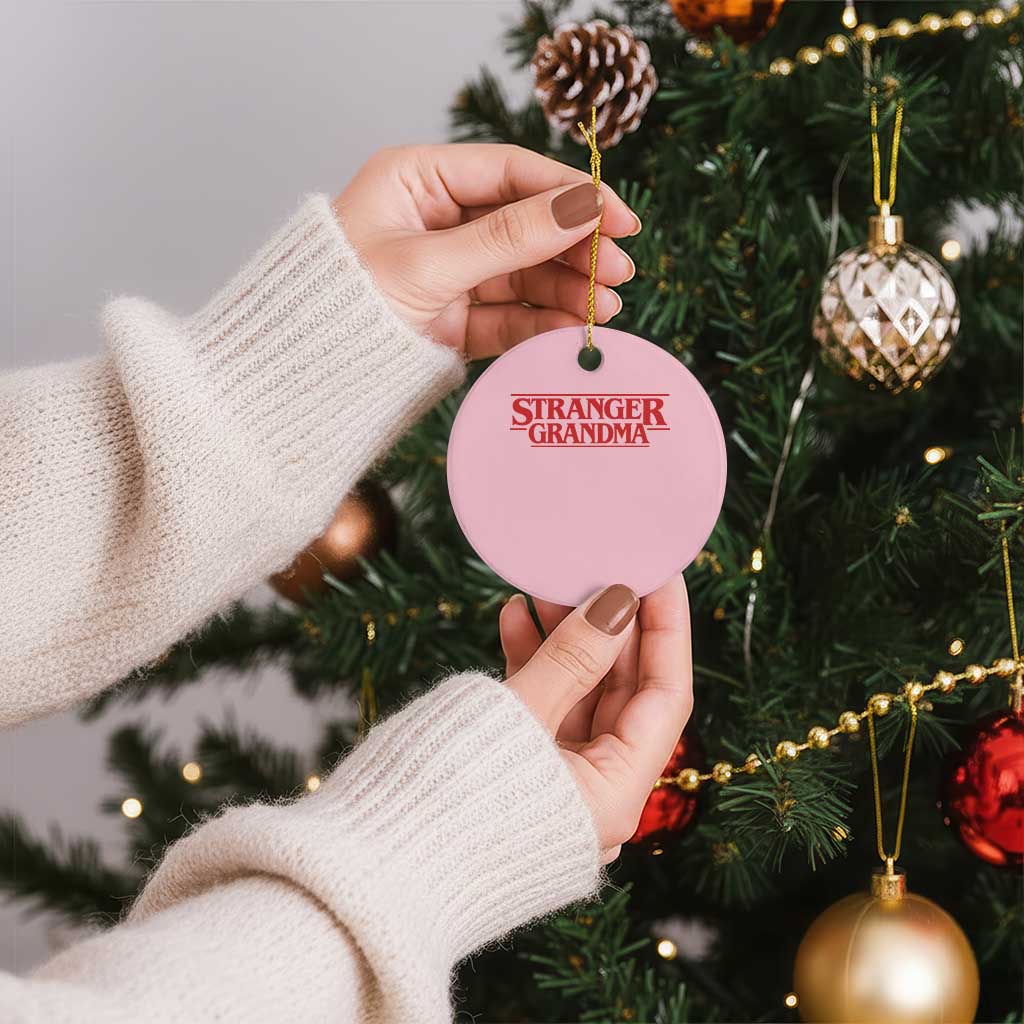 Stranger Grandma Ceramic Ornament Funny Grandmother Movie Gift