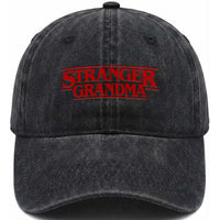 Stranger Grandma Washed Cotton Baseball Cap Funny Grandmother Movie Gift