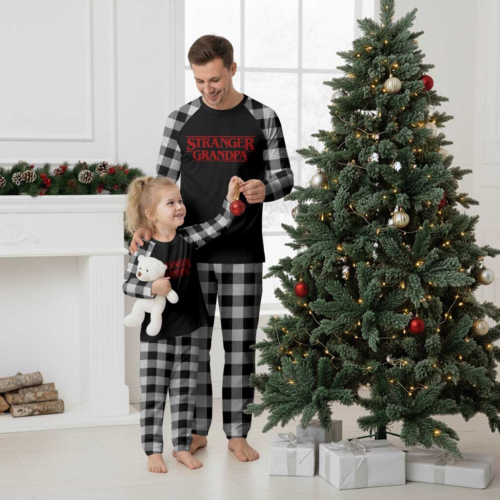 Stranger Grandpa Plaid Pajama Set Funny Grandfather Movie Gift